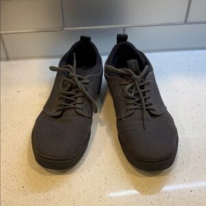 Reef Men's Casual Lace-Up Canvas Shoes in Dark Gray size 11